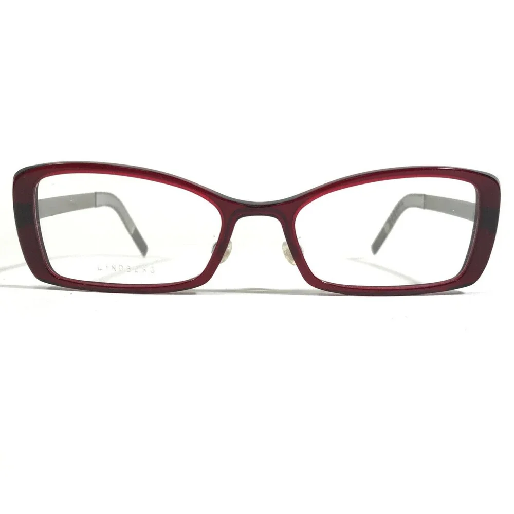 Lindberg ACT/STRIP 1115 AB04 Eyeglasses Frames Red Silver Acetanium 50-17-125